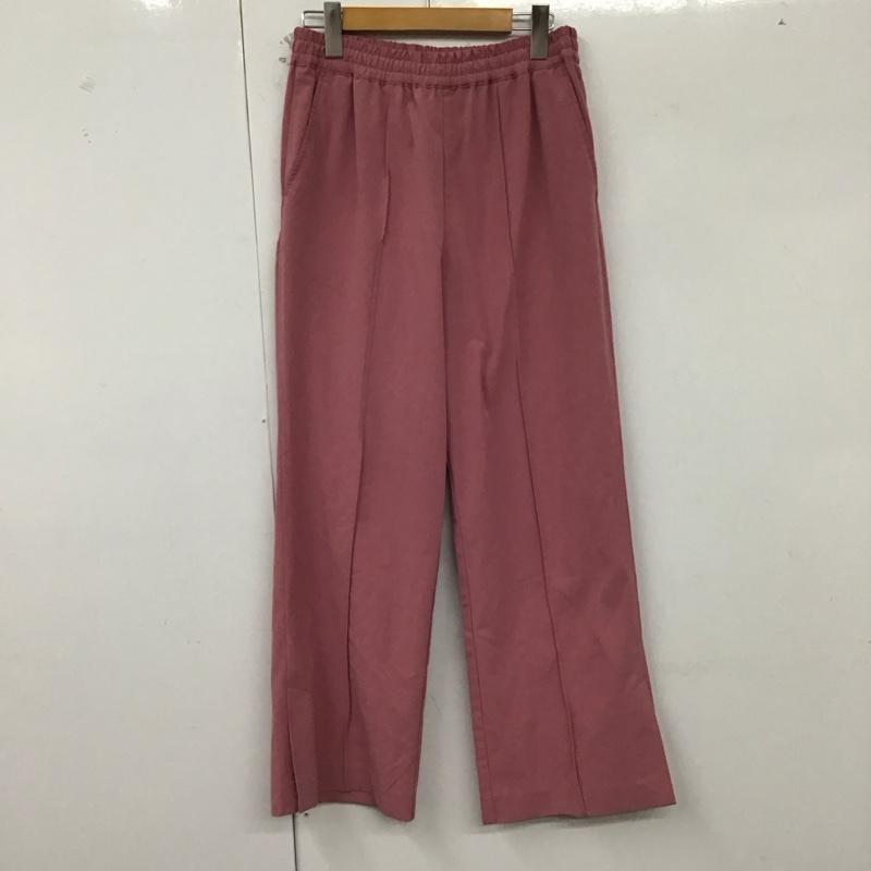 ニコアンド niko and... パンツ スラックス L 無地 桃 / ピンク /  レディース USED 古着 中古 10129815