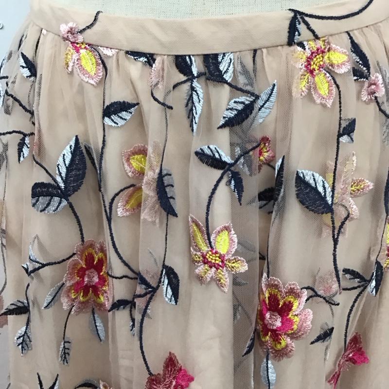 ザラベーシック ZARA BASIC スカート ロングスカート 7901 752 330 チュール XS 花柄 桃 / ピンク /  レディース USED 古着 中古 10109501