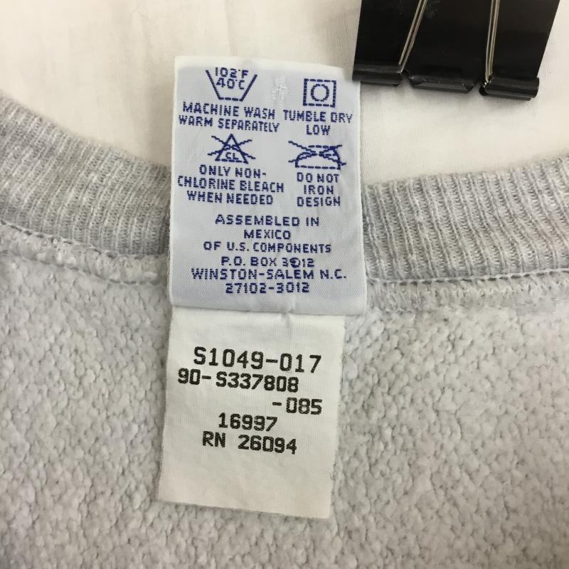 チャンピオン Champion トレーナー 長袖 90’s リバースウィーブ XL ロゴ、文字 灰 / グレー /  メンズ USED 古着 中古 10112606
