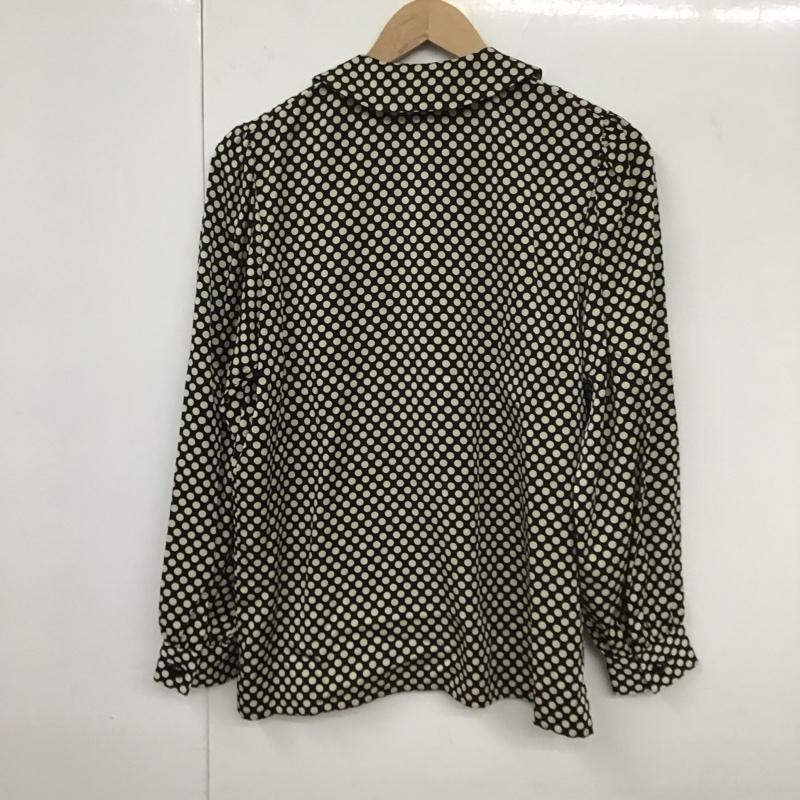 イヴサンローラン Yves Saint Laurent シャツ、ブラウス 長袖 34 ドット 白 / ホワイト / X 黒 / ブラック /  レディース USED 古着 中古 10131122