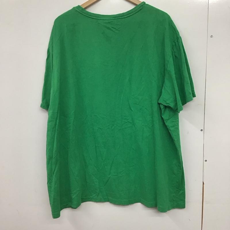 ポロバイラルフローレン Polo by RALPH LAUREN Tシャツ 半袖 半袖カットソー プリントTシャツ クルーネックカットソー XXL ロゴ、文字 緑 / グリーン /  メンズ USED 古着 中古 10145050