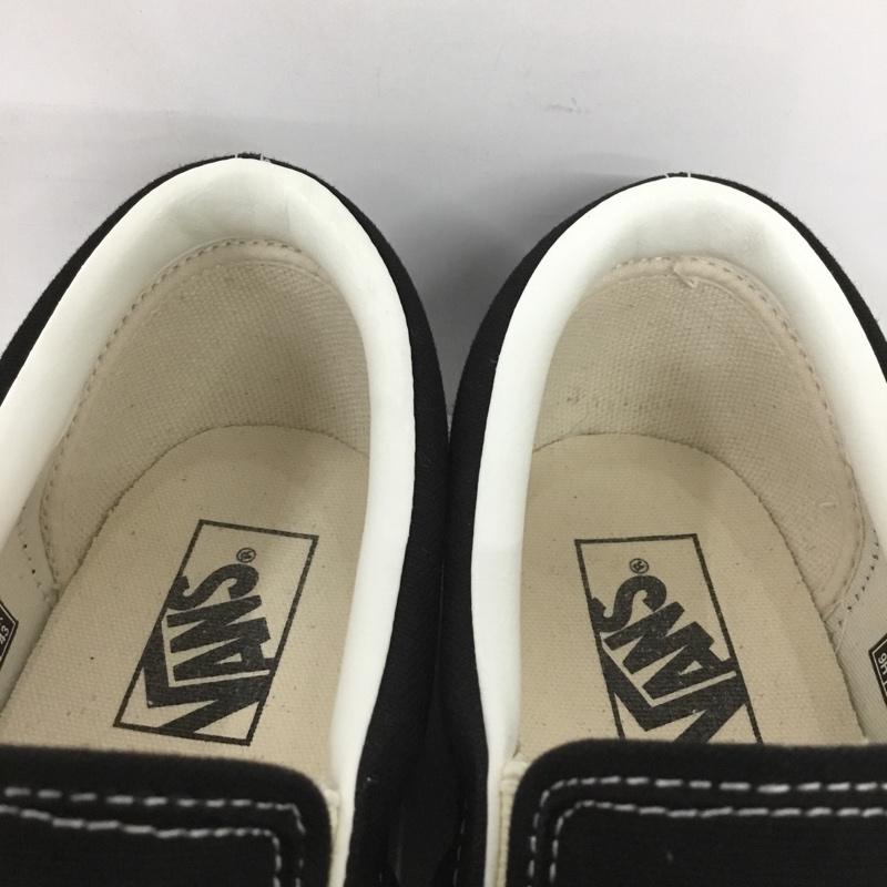バンズ VANS スリッポン スリッポン V98CLA SLIP ON スニーカー 27.5m 27.5cm ロゴ、文字 黒 / ブラック / X 白 / ホワイト /  メンズ USED 古着 中古 10150242