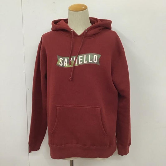 ワイルドシングス WILD THINGS パーカー 長袖 長袖パーカー フード付きパーカー プリントスウェット トレーナー L プリント 赤 / レッド /  メンズ USED 古着 中古 10109842
