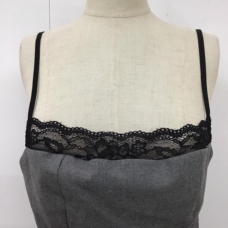 ザラ ZARA ワンピース ロングスカート 8342/271/802 M 無地 灰 / グレー /  レディース USED 古着 中古 10114147