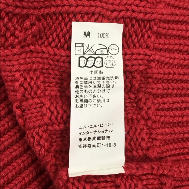 エルエルビーン L.L.Bean ニット、セーター 長袖 長袖ニットカットソー ニット セーター クルーネックニット S  赤 / レッド /  メンズ USED 古着 中古 10111465