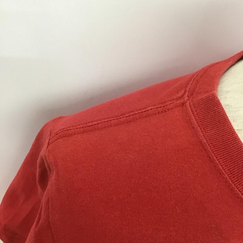 クイックシルバー Quiksilver Tシャツ 半袖 クルーネック プリント S ロゴ、文字 赤 / レッド /  メンズ USED 古着 中古 10106958