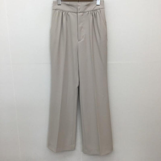 ココ ディール COCO DEAL パンツ スラックス 1 無地 ベージュ / ベージュ /  レディース USED 古着 中古 10137534