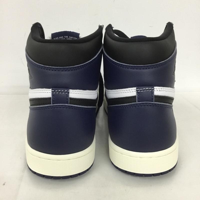 ナイキ NIKE スニーカー スニーカー DZ5485-401 AIR JORDAN 1 RETRO HIGH 28cm 箱有 28.0cm ロゴ、文字 白 / ホワイト / X 紺 / ネイビー / X 黒 / ブラック /  メンズ USED 古着 中古 10129907