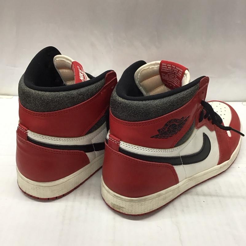 ナイキ NIKE スニーカー スニーカー DZ5485 612 AIR JORDAN 1 RETRO HIGH OG 28cm 箱有 28.0cm ロゴ、文字 白 / ホワイト / X 黒 / ブラック / X 赤 / レッド /  メンズ USED 古着 中古 10111763