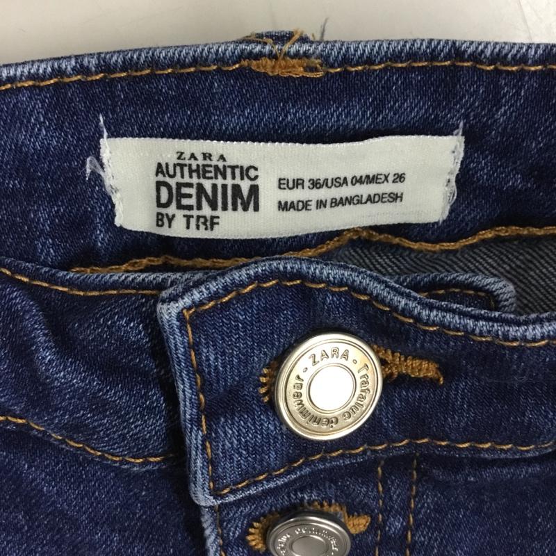 ザラ ZARA パンツ ショートパンツ デニムショートパンツ 26インチ 無地 インディゴ / インディゴ /  レディース USED 古着 中古 10110699