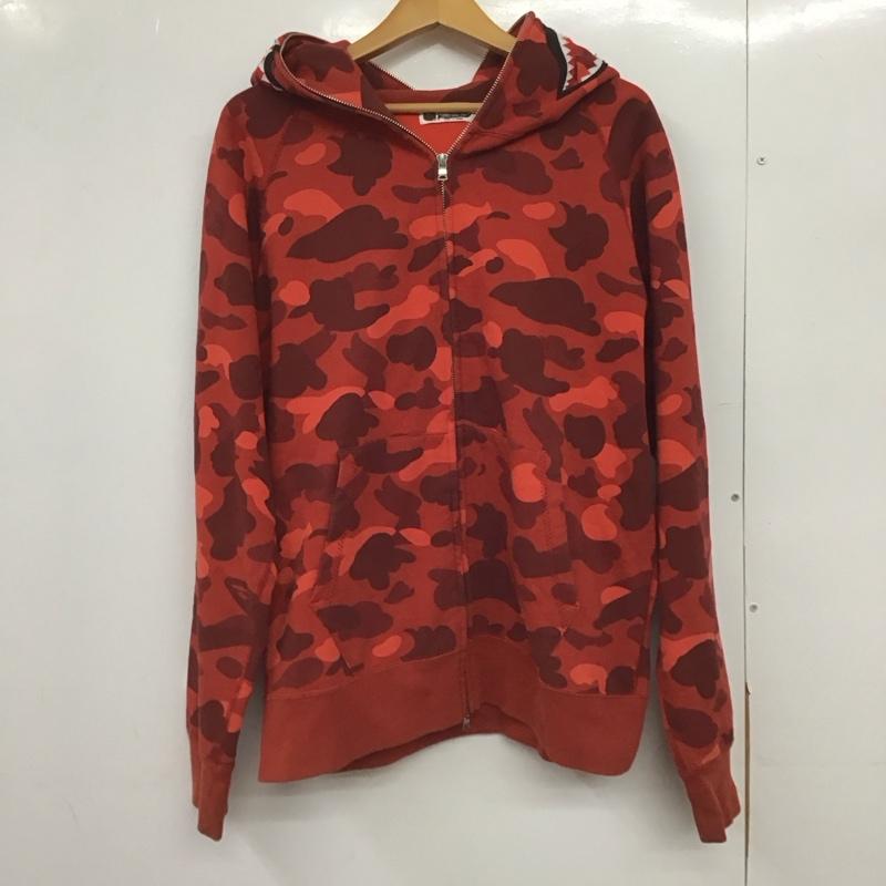 アベイシングエイプ A BATHING APE パーカー 長袖 長袖パーカー ジップアップパーカー スウェット L 総柄 マルチカラー / マルチカラー /  メンズ USED 古着 中古 10149106