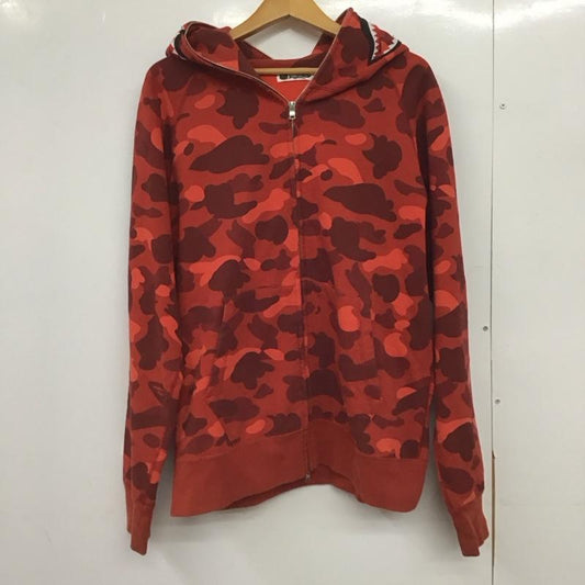 アベイシングエイプ A BATHING APE パーカー 長袖 長袖パーカー ジップアップパーカー スウェット L 総柄 マルチカラー / マルチカラー /  メンズ USED 古着 中古 10149106