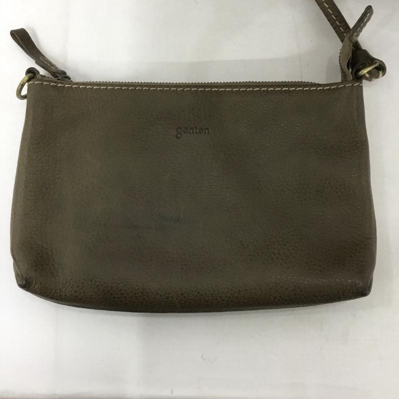 ゲンテン genten トートバッグ トートバッグ レザー ロゴ、文字 茶 / ブラウン /  レディース USED 古着 中古 10131234