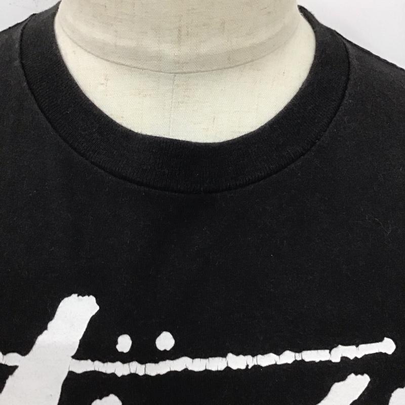 ステューシー STUSSY Tシャツ 半袖 半袖カットソー プリントTシャツ クルーネックカットソー S ロゴ、文字 黒 / ブラック /  メンズ USED 古着 中古 10119529