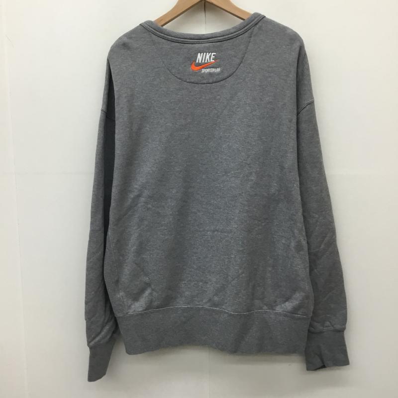 ナイキ NIKE トレーナー 長袖 DX0026-091 L ロゴ、文字 灰 / グレー /  メンズ USED 古着 中古 10141444