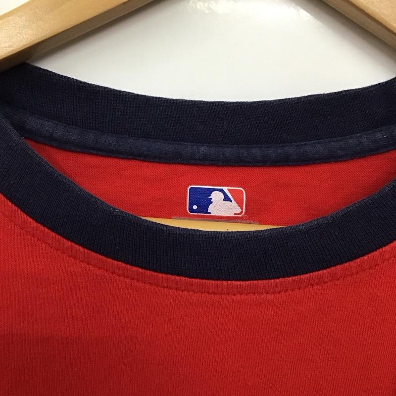 メジャーリーグベースボール MLB Tシャツ 半袖 M 無地 X プリント 赤 / レッド /  メンズ USED 古着 中古 10130155