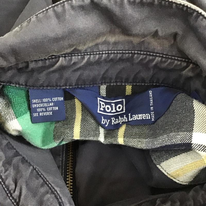 ポロバイラルフローレン Polo by RALPH LAUREN ジャケット、上着 ジャンパー、ブルゾン ジップアップジャケット ジャンパー ジャケット カジュアルジャケット アウター L ロゴ、文字 紺 / ネイビー /  メンズ USED 古着 中古 10118073