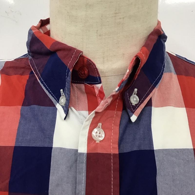 トミー TOMMY シャツ、ブラウス 半袖 半袖シャツ カラーシャツ 半袖カットソー チェックシャツ M チェック マルチカラー / マルチカラー /  メンズ USED 古着 中古 10123976