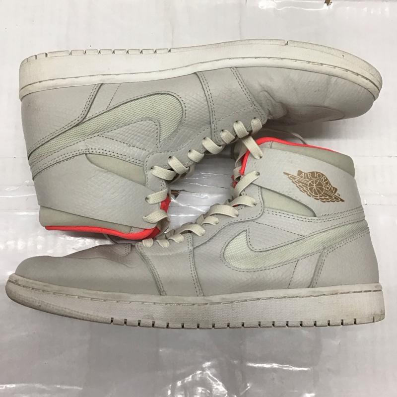 ナイキ NIKE スニーカー スニーカー 819176-050 AIR JORDAN 1 RETRO HIGH NOUVEAU 28.5cm 28.5cm ワンポイント 灰 / グレー / X 桃 / ピンク /  メンズ USED 古着 中古 10117938