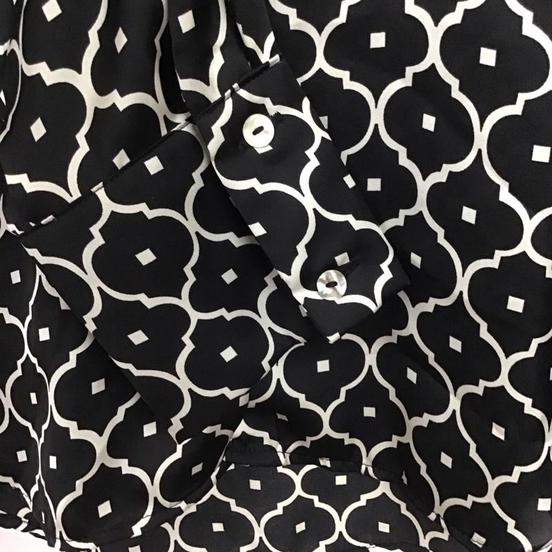 ザラ ZARA シャツ、ブラウス 長袖 長袖シャツ 総柄シャツ カラーシャツ M プリント 黒 / ブラック / X 白 / ホワイト /  レディース USED 古着 中古 10136096