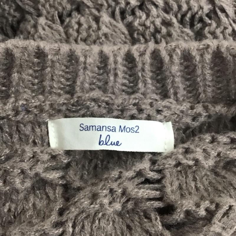 サマンサモスモスブルー Samansa Mos2 blue ニット、セーター 長袖 FREE 無地 マルチカラー / マルチカラー /  レディース USED 古着 中古 10128448