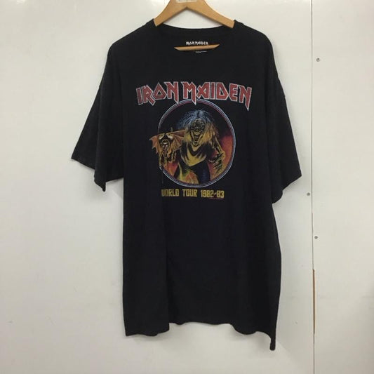 古着 USED Tシャツ 半袖 半袖カットソー プリントTシャツ クルーネックカットソー バンドTシャツ XXL プリント 黒 / ブラック /  メンズ USED 古着 中古 10132366