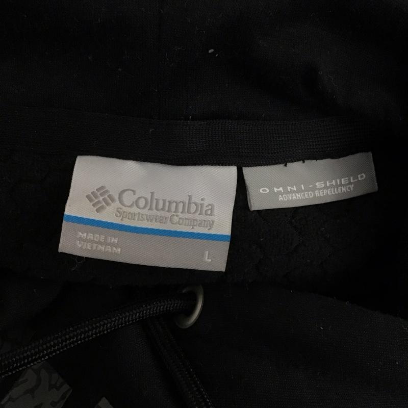 コロンビア Columbia パーカー 長袖 長袖パーカー フード付きパーカー プリントスウェット トレーナー L ロゴ、文字 黒 / ブラック /  メンズ USED 古着 中古 10117573