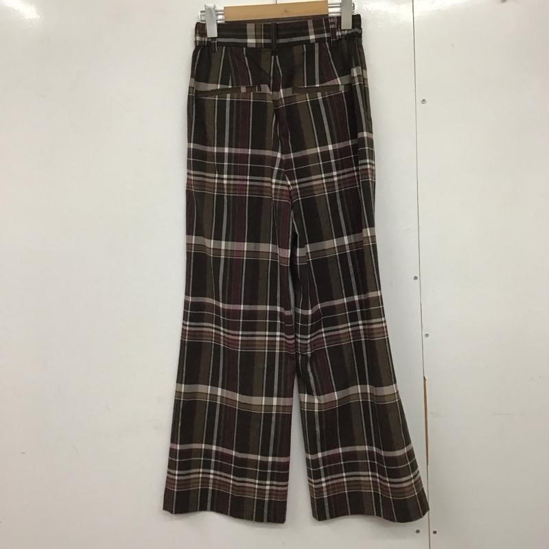 アズールバイマウジー AZUL BY MOUSSY パンツ スラックス 250CAS31-058H HECK SEMI FLAREPANTS タグ付 M チェック マルチカラー / マルチカラー /  レディース USED 古着 中古 10140639