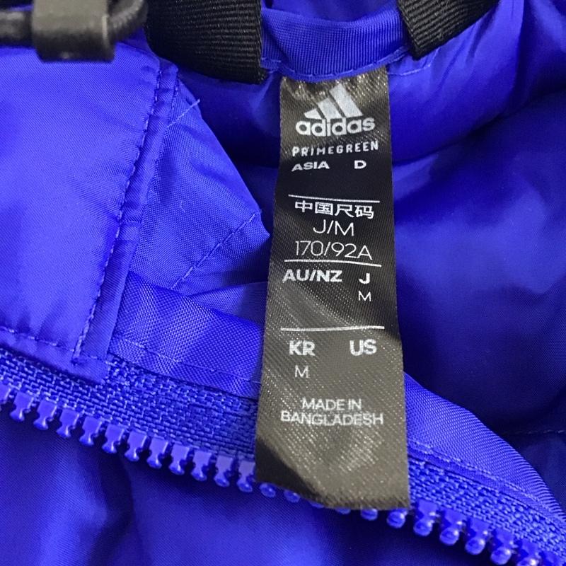 アディダス adidas ジャケット、上着 ジャケット、ブレザー GT1675 Itavic スリーストライプス ミッドウェイト フード付きジャケット M ロゴ、文字 青 / ブルー / X 白 / ホワイト /  メンズ USED 古着 中古 10106848