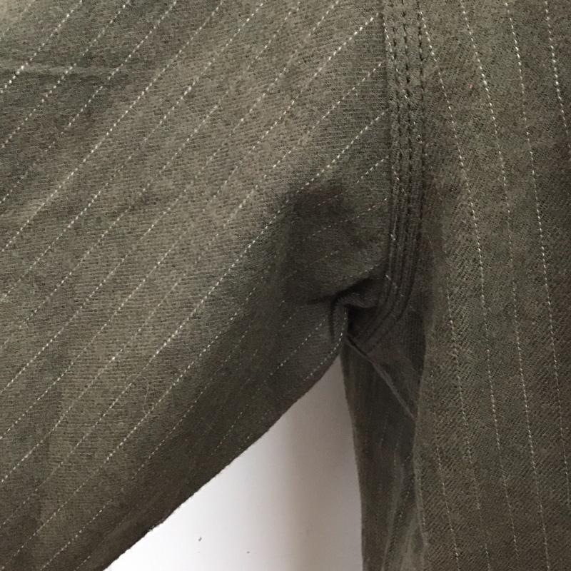 ニードルス Needles シャツ、ブラウス 長袖 長袖シャツ カラーシャツ ポケットシャツ 長袖カットソー ストライプ S ストライプ 茶 / ブラウン /  メンズ USED 古着 中古 10119426