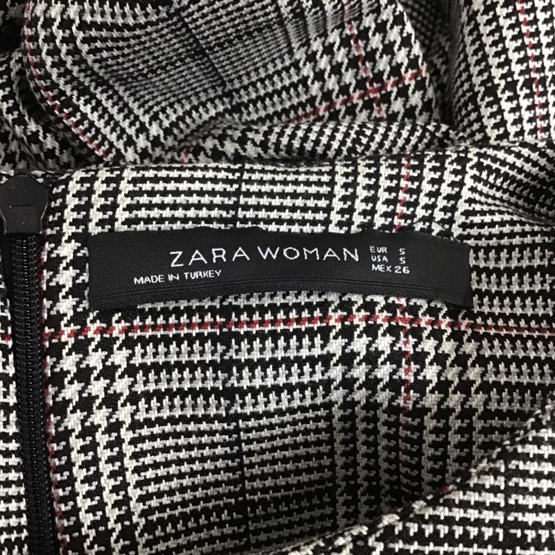 ザラ ZARA ワンピース ひざ丈スカート S チェック マルチカラー / マルチカラー /  レディース USED 古着 中古 10110292