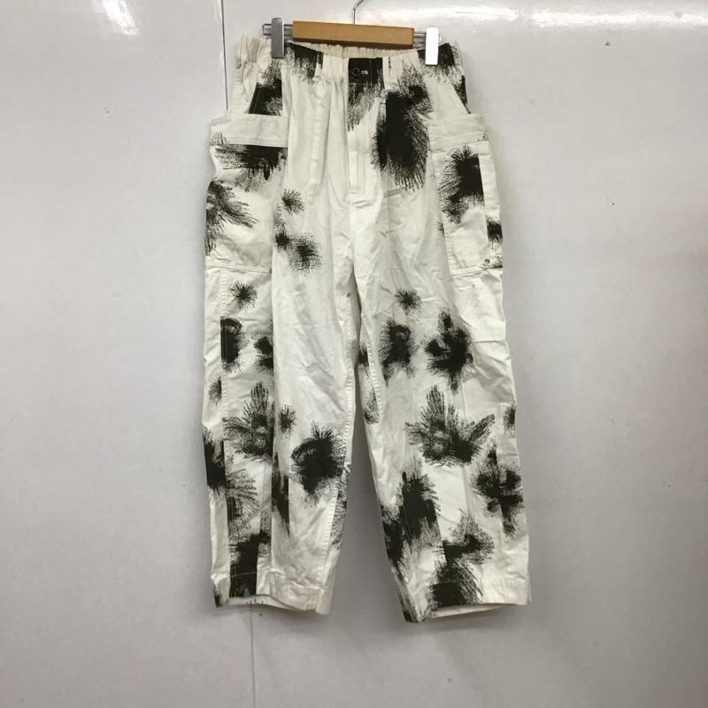 古着 USED ボトムス ボトムス Buca 20-030-720-6002-3-0 ワイドパンツ スノーカモ タグ付き L 総柄 白 / ホワイト / X カーキ / カーキ /  メンズ USED 古着 中古 10122164