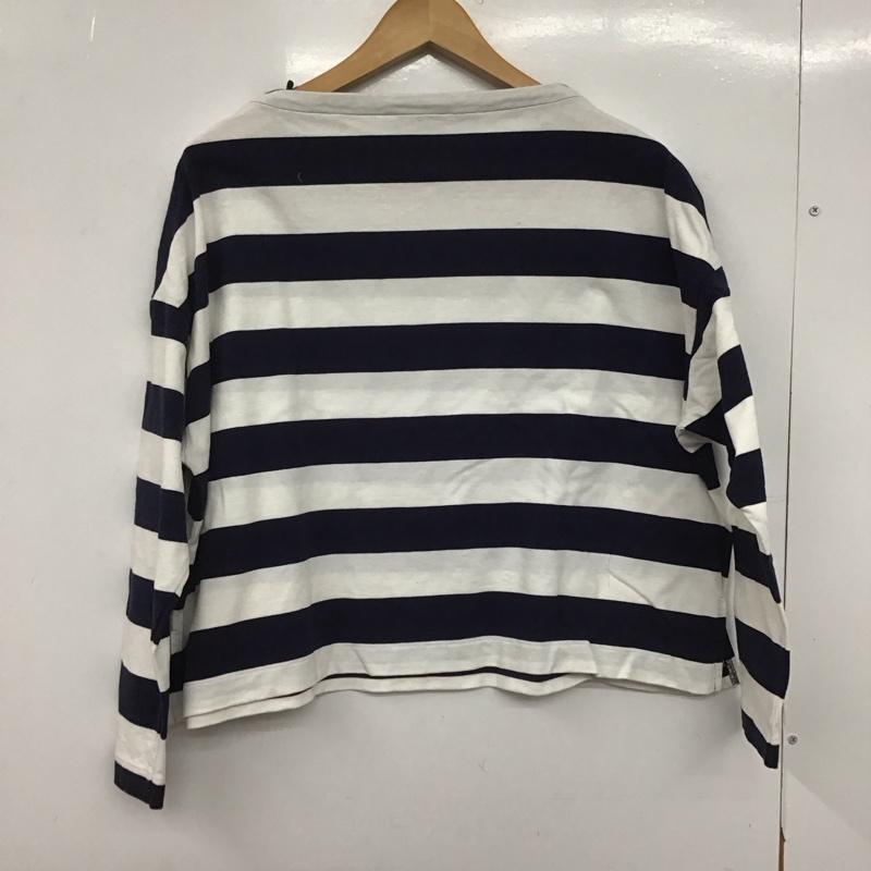 マッキントッシュフィロソフィー MACKINTOSH PHILOSOPH Tシャツ 長袖 38 ボーダー柄 白 / ホワイト / X 紺 / ネイビー /  レディース USED 古着 中古 10147159