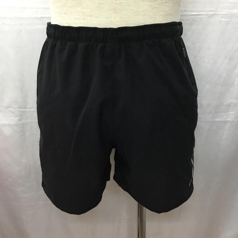 モンベル mont-bell パンツ ショートパンツ 1105527 トレールランニングショーツ ハーフパンツ ショートパンツ L ロゴ、文字 黒 / ブラック /  メンズ USED 古着 中古 10114794