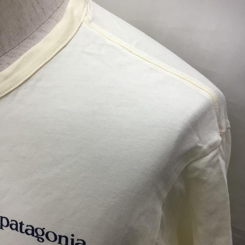 パタゴニア patagonia Tシャツ 半袖 S プリント アイボリー / アイボリー /  メンズ USED 古着 中古 10120715