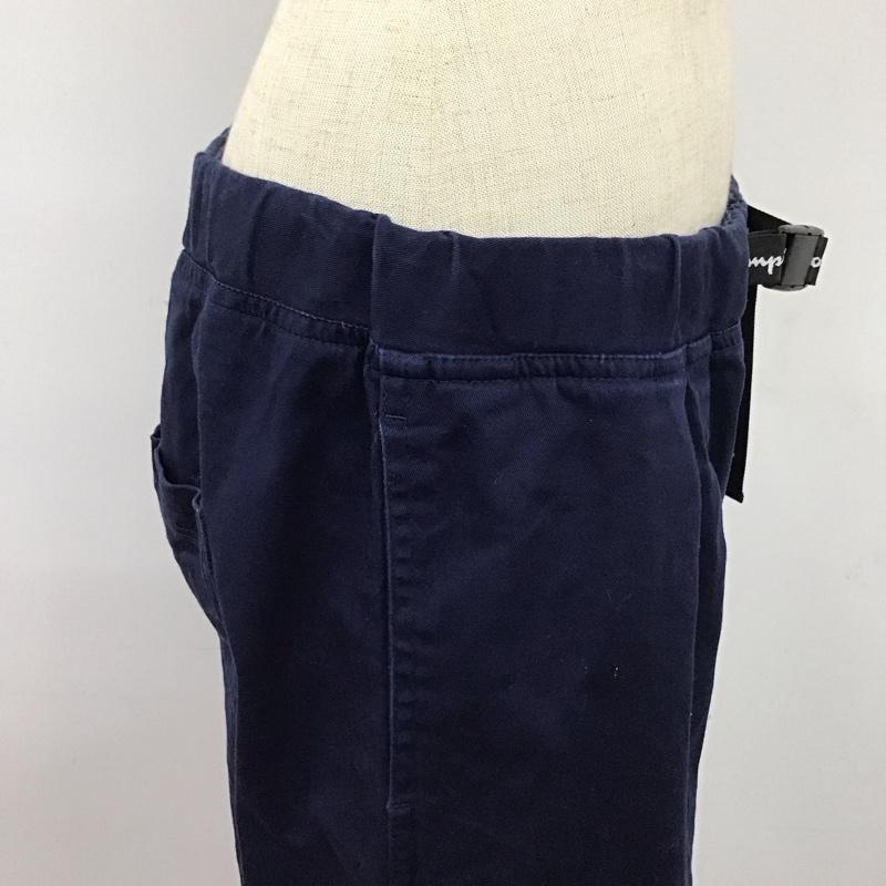 チャンピオン Champion ボトムス ボトムス CW-P208 ワイドパンツ L ワンポイント 紺 / ネイビー /  レディース USED 古着 中古 10122146