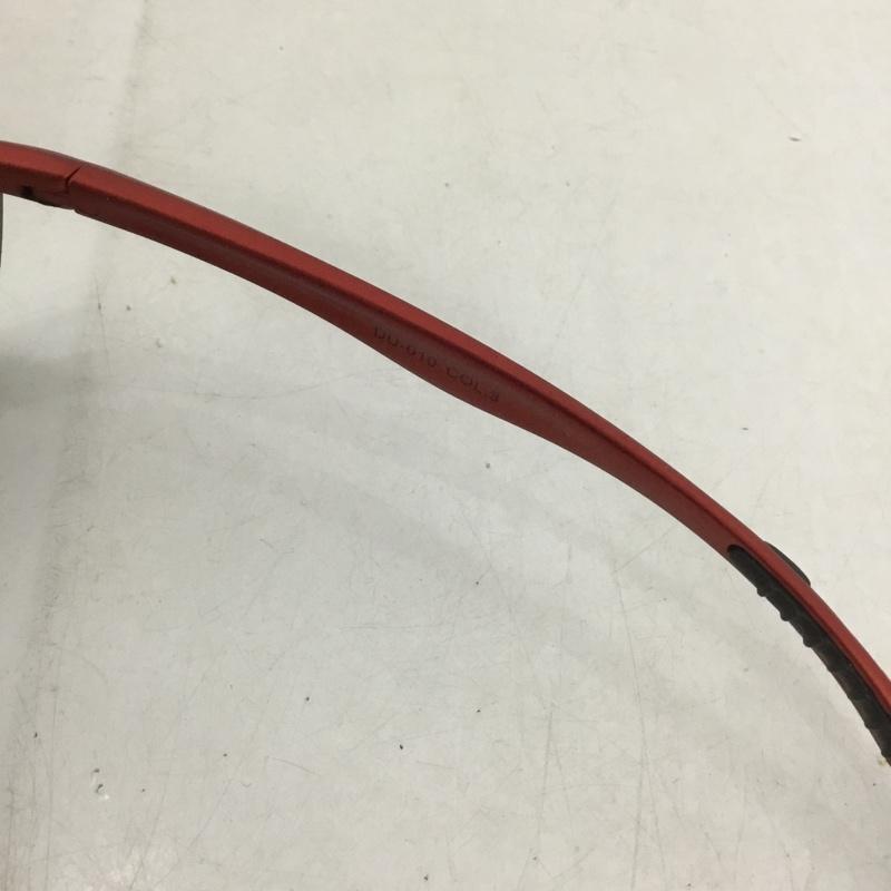 ダンロップ DUNLOP めがね・サングラス サングラス DU-010 スポーツサングラス ミラーレンズ ロゴ、文字 赤 / レッド /  メンズ USED 古着 中古 10140443