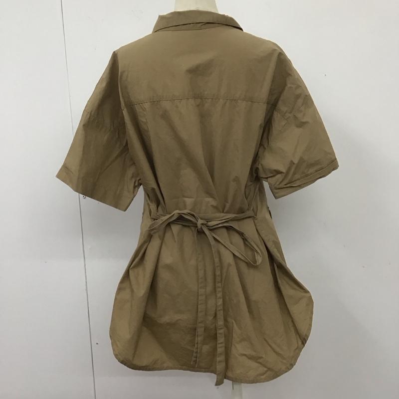 アーバンリサーチ URBAN RESEARCH シャツ、ブラウス 半袖 WH94-23N005 サファリシャツ FREE 無地 ベージュ / ベージュ /  レディース USED 古着 中古 10108574
