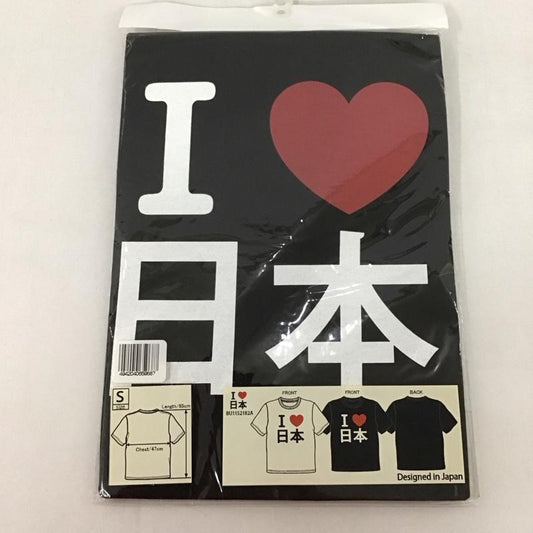 古着 USED Tシャツ 半袖 アイラブ日本 S ロゴ、文字 X プリント 黒 / ブラック /  メンズ USED 古着 中古 10127922