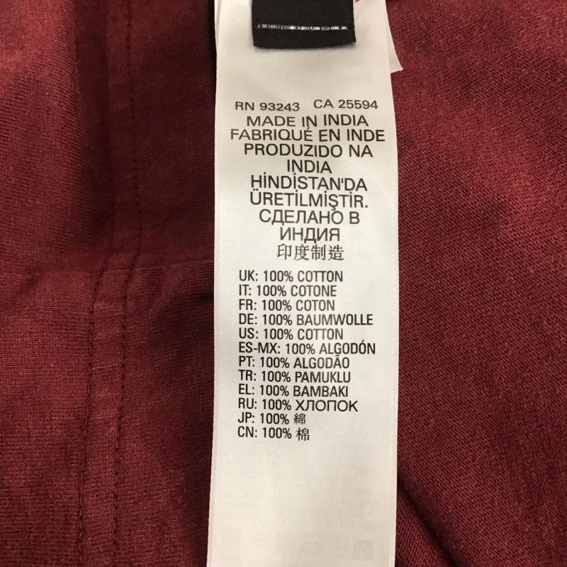 ディーゼル DIESEL Tシャツ 半袖 半袖カットソー プリントTシャツ クルーネックカットソー L プリント えんじ / ワインレッド /  メンズ USED 古着 中古 10134923