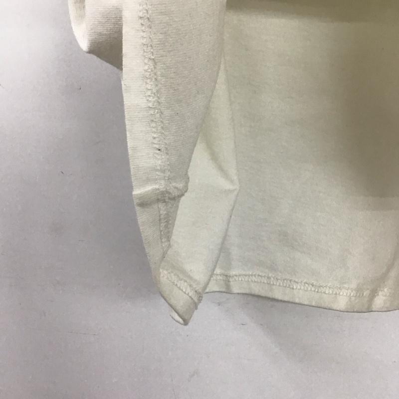 ゲンザイ genzai Tシャツ 半袖 半袖カットソー プリントTシャツ クルーネックカットソー L ロゴ、文字 白 / ホワイト /  メンズ USED 古着 中古 10146211