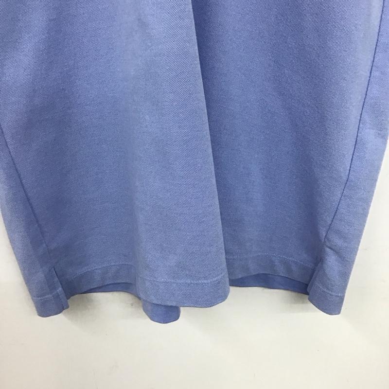 グリーンレーベルリラクシング green label relaxing ポロシャツ 半袖 3117-199-0135 WTOドライバーズアイボタンダウンポロシャツ 半袖カットソー XL 無地 水色 / ライトブルー /  メンズ USED 古着 中古 10139170