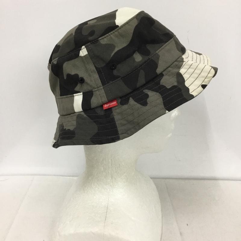 シュプリーム Supreme 帽子 ハット バケットハット バケハ 迷彩 カモ柄 ロゴ、文字 白 / ホワイト / X 黒 / ブラック / X 灰 / グレー /  メンズ USED 古着 中古 10128796