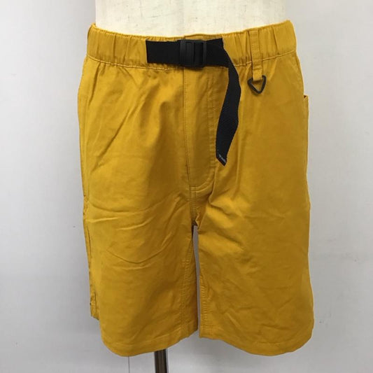 コロンビア Columbia パンツ ショートパンツ ショートパンツ ハーフパンツ カジュアルパンツ L ロゴ、文字 黄 / イエロー /  メンズ USED 古着 中古 10114569
