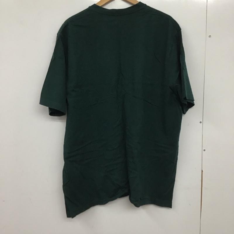 カーハート Carhartt Tシャツ 半袖 半袖カットソー プリントTシャツ クルーネックカットソー XL ロゴ、文字 緑 / グリーン /  メンズ USED 古着 中古 10140101