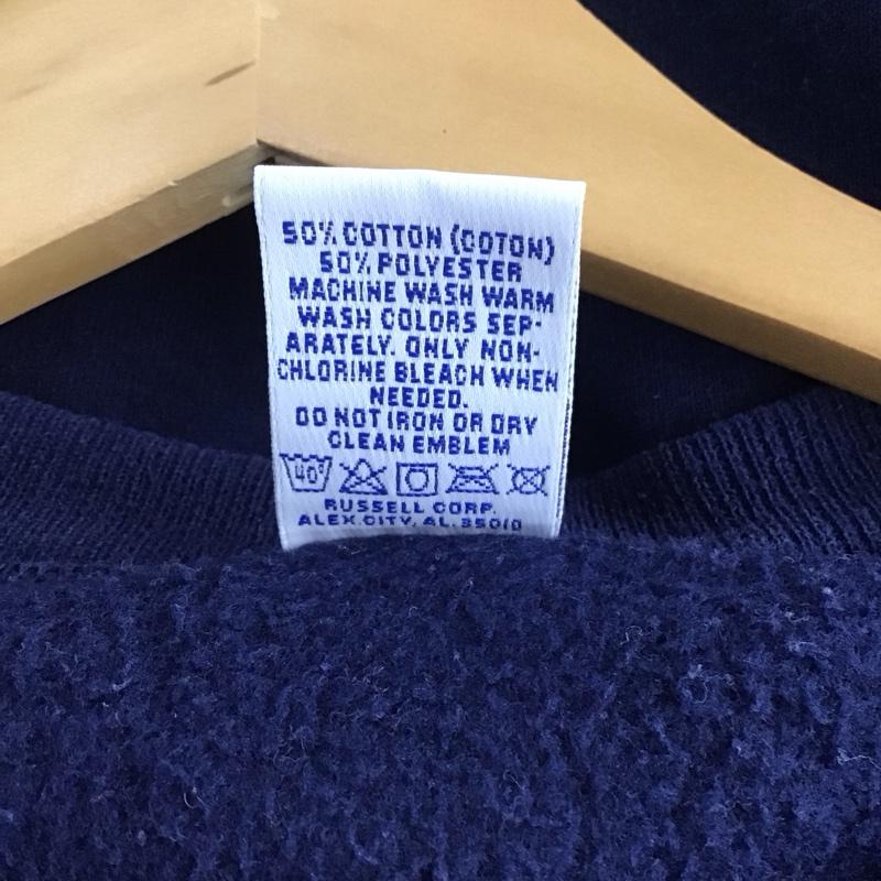 ラッセルアスレティック Russell Athletic トレーナー 長袖 XL 無地 紺 / ネイビー /  レディース USED 古着 中古 10140735