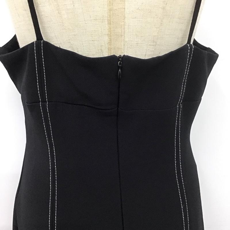 ザラ ZARA ワンピース ロングスカート ロングワンピース ノースリーブワンピース フレアスカート M 無地 黒 / ブラック /  レディース USED 古着 中古 10107720