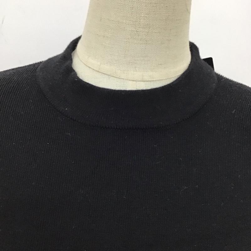 アズールバイマウジー AZUL BY MOUSSY ワンピース ミニスカート 250FSY73-124C ミニニットワンピース クルーネック M 無地 黒 / ブラック /  レディース USED 古着 中古 10117490