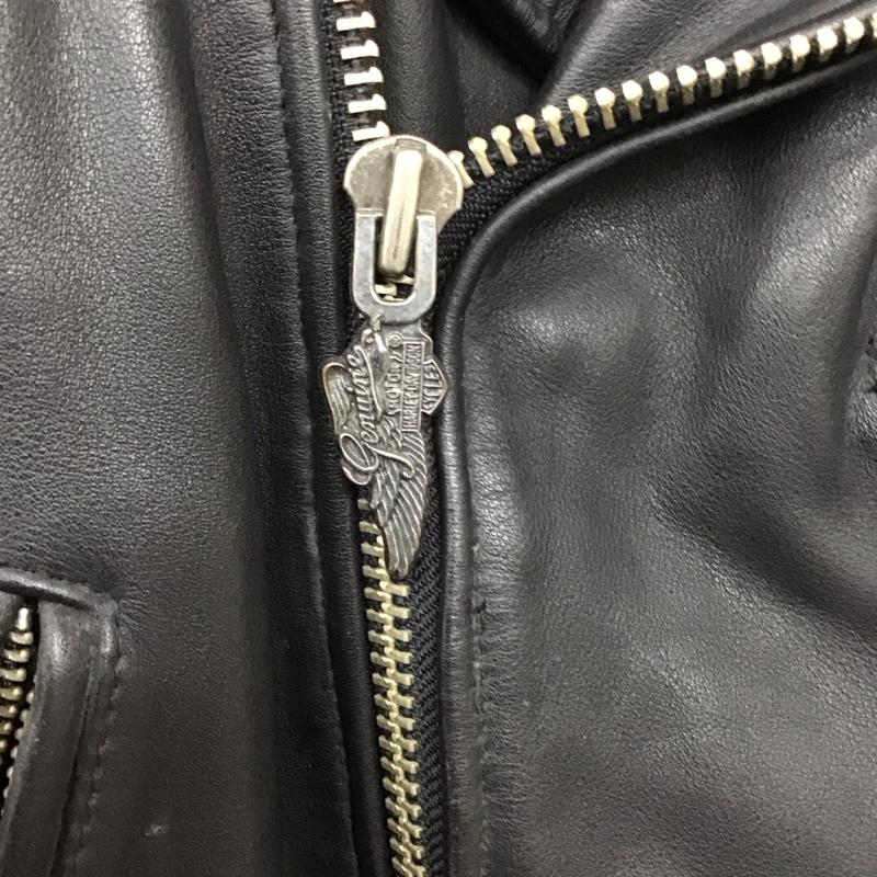 ハーレーダビッドソン Harley-Davidson ジャケット、上着 ジャケット、ブレザー レザージャケット ダブルジャケット ライダース ジップアップジャケット ヴィンテージ 古着 M 無地 黒 / ブラック /  メンズ USED 古着 中古 10113761