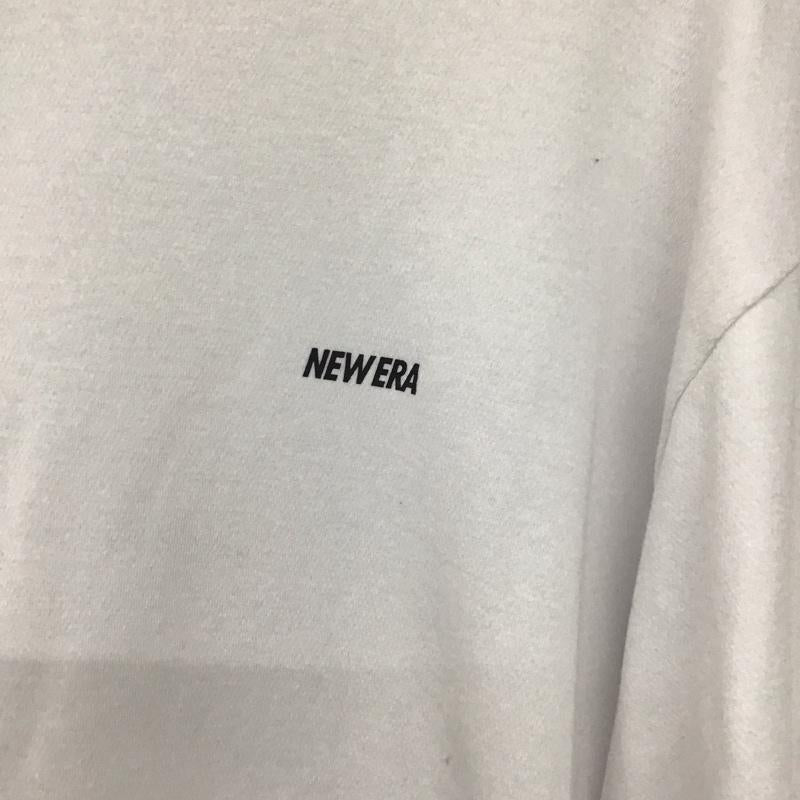 ニューエラ NEW ERA カットソー 長袖 長袖カットソー プリントカットソー クルーネック L ロゴ、文字 白 / ホワイト /  メンズ USED 古着 中古 10146553